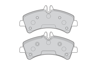 BRAKE PAD SET REAR MERCEDES SPRINTER FERODO OEM